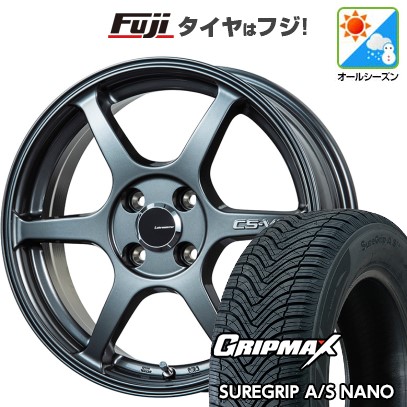 【新品】クロスビー/イグニス オールシーズンタイヤ ホイール4本セット 175/60R16 グリップマックス シュアグリップ オールシーズン ナノ(限定) レアマイスター CS-V6(ガンメタ) 6J 16インチ(送料無料)