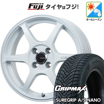 【新品】クロスビー/イグニス オールシーズンタイヤ ホイール4本セット 175/60R16 グリップマックス シュアグリップ オールシーズン ナノ(限定) レアマイスター CS-V6(ホワイト) 6J 16インチ(送料無料) 46,200円