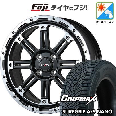 【新品】クロスビー/イグニス オールシーズンタイヤ ホイール4本セット 175/60R16 グリップマックス シュアグリップ オールシーズン ナノ(限定) ブレスト バーンズテック ブレイブストリーム 6J 16インチ(送料無料)