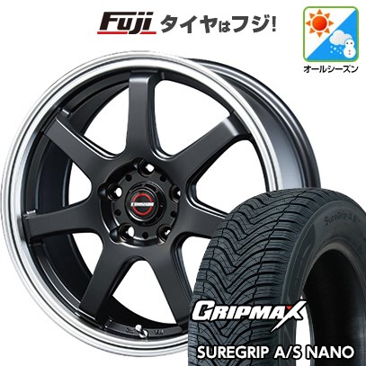 【新品国産車用5穴100】 オールシーズンタイヤ ホイール4本セット 225/60R17 グリップマックス シュアグリップ オールシーズン ナノ(限定) ブレスト ユーロマジック タイプS-07 7.5J 17インチ(送料無料)