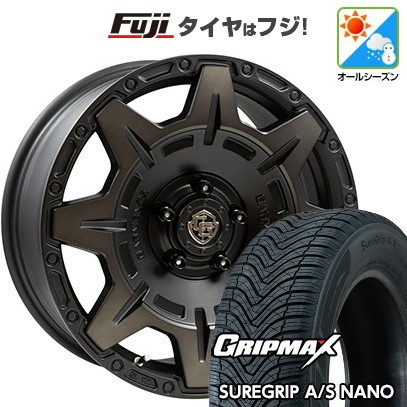 【新品国産車用5穴114.3】 オールシーズンタイヤ ホイール4本セット 225/60R17 グリップマックス シュアグリップ オールシーズン ナノ(限定) WEDS ウェッズ クロスオーバーガーメンツ Style M 7J 17インチ(送料無料)｜フジコーポレーション