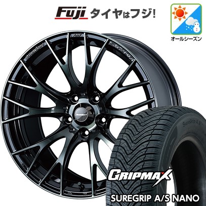 【新品国産車用5穴100】 オールシーズンタイヤ ホイール4本セット 225/60R17 グリップマックス シュアグリップ オールシーズン ナノ(限定) WEDS ウェッズスポーツ SA-20R 7J 17インチ(送料無料)