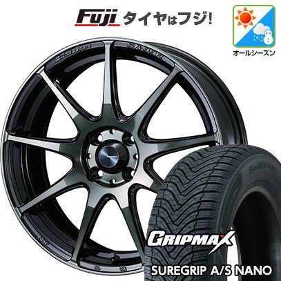 【新品 軽自動車】タフト ソリオ オールシーズンタイヤ ホイール4本セット 165/65R15 グリップマックス シュアグリップ オールシーズン ナノ(限定) WEDS ウェッズスポーツ SA-99R 5J 15インチ(送料無料)|フジコーポレーション