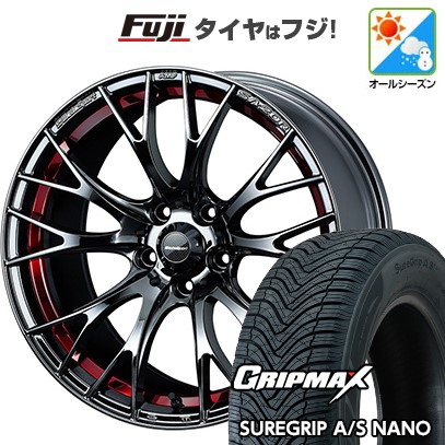 【新品】ライズ/ロッキー（ガソリン） オールシーズンタイヤ ホイール4本セット 195/60R17 グリップマックス シュアグリップ オールシーズン ナノ(限定) WEDS ウェッズスポーツ SA-20R 7J 17インチ(送料無料)