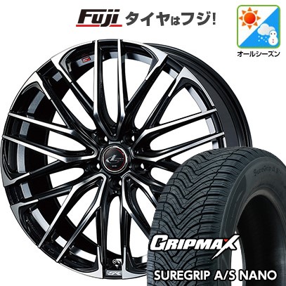 【新品】60系プリウス オールシーズンタイヤ ホイール4本セット 195/60R17 グリップマックス シュアグリップ オールシーズン ナノ(限定) WEDS ウェッズ レオニス SK 7J 17インチ(送料無料)