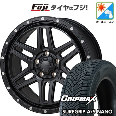 【新品国産車用5穴114.3】 オールシーズンタイヤ ホイール4本セット 225/60R17 グリップマックス シュアグリップ オールシーズン ナノ(限定) モンツァ HI-BLOCK エルデ 7.5J 17インチ(送料無料)