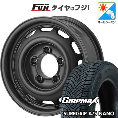 【新品】ジムニーシエラ/ジムニーノマド オールシーズンタイヤ ホイール4本セット 195/80R15 グリップマックス シュアグリップ オールシーズン ナノ(限定) アピオ ワイルドボア ベンチュラ 6J 15インチ(送料無料)｜フジコーポレーション
