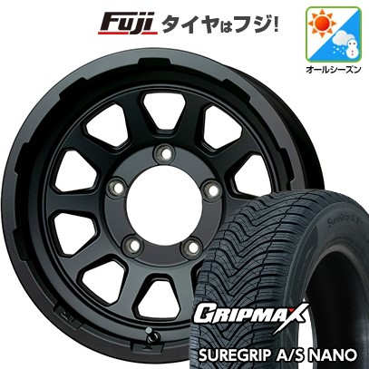 【新品】ジムニーシエラ/ジムニーノマド オールシーズンタイヤ ホイール4本セット 195/80R15 グリップマックス シュアグリップ オールシーズン ナノ(限定) ホットスタッフ マッドクロス レンジャー 6J 15インチ(送料無料)|フジコーポレーション