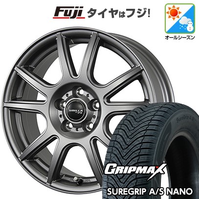 【新品国産車用5穴114.3】 オールシーズンタイヤ ホイール4本セット 225/60R17 グリップマックス シュアグリップ オールシーズン ナノ(限定) トピー シビラ NEXT PX【限定】 7J 17インチ(送料無料)