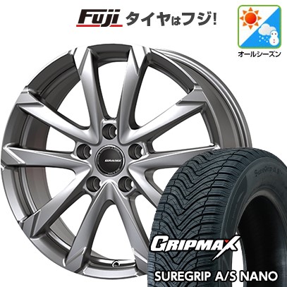 【新品国産車用4穴100】 オールシーズンタイヤ ホイール4本セット 185/60R16 グリップマックス シュアグリップ オールシーズン ナノ(限定) コーセイ クレイシズ GC36F 6J 16インチ(送料無料)|フジコーポレーション