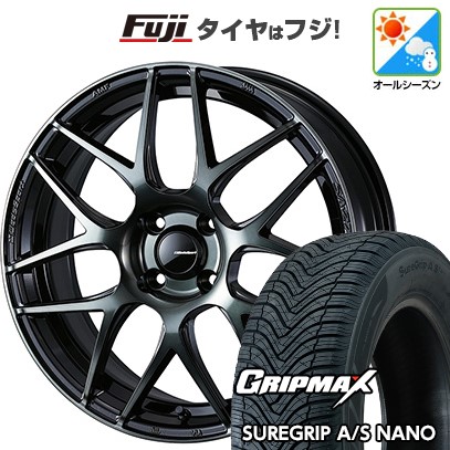 【新品 軽自動車】タフト ソリオ オールシーズンタイヤ ホイール4本セット 165/65R15 グリップマックス シュアグリップ オールシーズン ナノ(限定) WEDS ウェッズスポーツ SA-27R 5J 15インチ(送料無料)|フジコーポレーション
