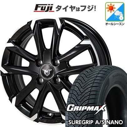 【新品】ライズ/ロッキー（ガソリン） オールシーズンタイヤ ホイール4本セット 195/60R17 グリップマックス シュアグリップ オールシーズン ナノ(限定) モンツァ JPスタイル MJ-V 6J 17インチ(送料無料)