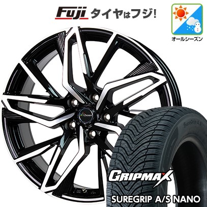 【新品国産車用5穴100】 オールシーズンタイヤ ホイール4本セット 225/60R17 グリップマックス シュアグリップ オールシーズン ナノ(限定) ホットスタッフ クロノス CH-112 7J 17インチ(送料無料)