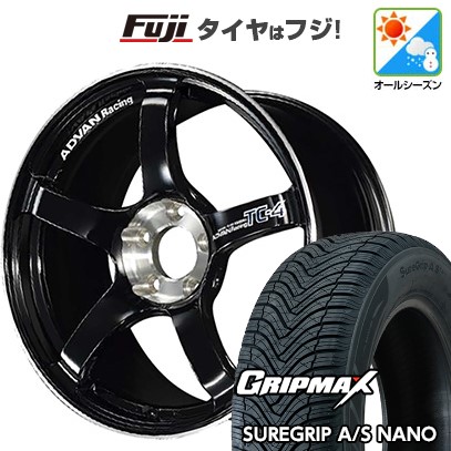 【新品】クロスビー/イグニス オールシーズンタイヤ ホイール4本セット 175/60R16 グリップマックス シュアグリップ オールシーズン ナノ(限定) ヨコハマ アドバンレーシング TC-4 SE 5.5J 16インチ(送料無料)