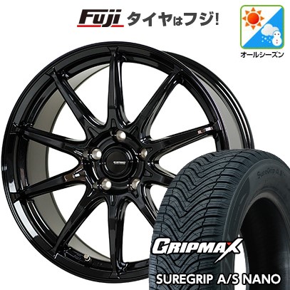 【新品国産車用5穴114.3】 オールシーズンタイヤ ホイール4本セット 225/60R17 グリップマックス シュアグリップ オールシーズン ナノ(限定) ホットスタッフ ジースピード G-05 7J 17インチ(送料無料)|フジコーポレーション
