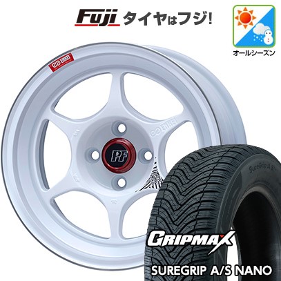 【新品】ライズ/ロッキー(ガソリン) オールシーズンタイヤ ホイール4本セット 195/65R16 グリップマックス シュアグリップ オールシーズン ナノ(限定) ENKEI エンケイ PerformanceLine PF06 マシニングホワイト 6.5J 16インチ(送料無料)|フジコーポレーション