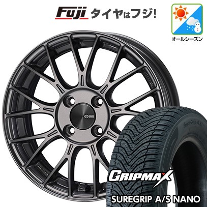 【新品 軽自動車】N-BOX タント スペーシア オールシーズンタイヤ ホイール4本セット 165/55R15 グリップマックス シュアグリップ オールシーズン ナノ(限定) ENKEI エンケイ PerformanceLine PFM1 5J 15インチ(送料無料)|フジコーポレーション
