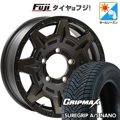 【新品】ジムニー オールシーズンタイヤ ホイール4本セット 175/80R16 グリップマックス シュアグリップ オールシーズン ナノ(限定) WEDS ウェッズ クロスオーバーガーメンツ Style M 5.5J 16インチ(送料無料)｜フジコーポレーション 80,025円