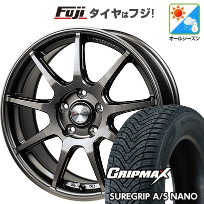 【新品国産車用5穴114.3】 オールシーズンタイヤ ホイール4本セット 225/60R17 グリップマックス シュアグリップ オールシーズン ナノ(限定) モンツァ Rバージョン FS99 7J 17インチ(送料無料)|フジコーポレーション