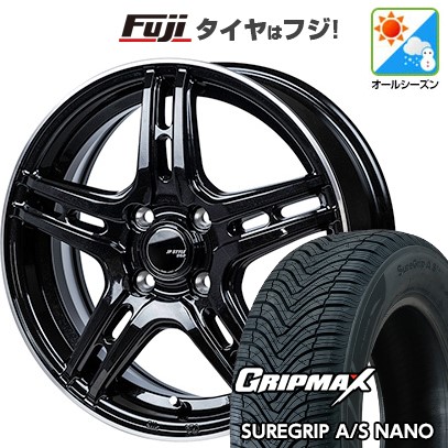 【新品 軽自動車】タフト ソリオ オールシーズンタイヤ ホイール4本セット 165/65R15 グリップマックス シュアグリップ オールシーズン ナノ(限定) モンツァ JPスタイル R52 15インチ(送料無料)|フジコーポレーション
