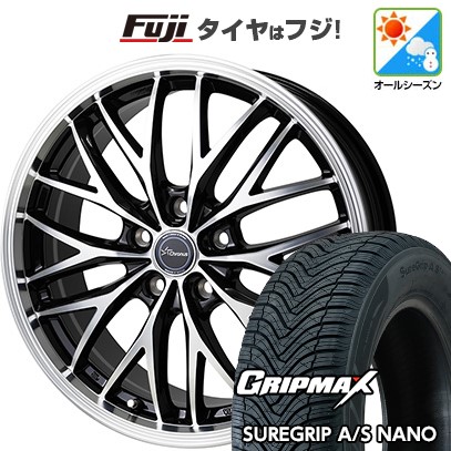 【新品国産車用5穴100】 オールシーズンタイヤ ホイール4本セット 225/60R17 グリップマックス シュアグリップ オールシーズン ナノ(限定) ホットスタッフ クロノス CH-113 7J 17インチ(送料無料)