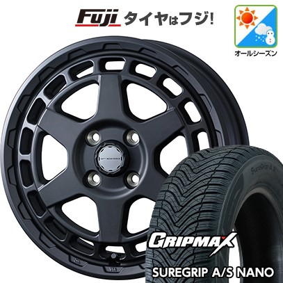 【新品 軽自動車】N-BOX タント スペーシア オールシーズンタイヤ ホイール4本セット 165/55R15 グリップマックス シュアグリップ オールシーズン ナノ(限定) WEDS ウェッズアドベンチャー マッドヴァンス X タイプS 4.5J 15インチ(送料無料) 57,360円