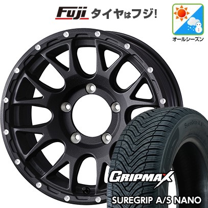 【新品】ジムニー オールシーズンタイヤ ホイール4本セット 175/80R16 グリップマックス シュアグリップ オールシーズン ナノ(限定) WEDS ウェッズアドベンチャー マッドヴァンス 08 5.5J 16インチ(送料無料)