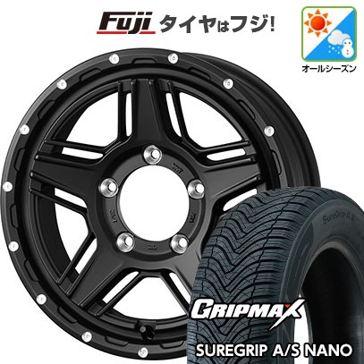 【新品】ジムニー オールシーズンタイヤ ホイール4本セット 175/80R16 グリップマックス シュアグリップ オールシーズン ナノ(限定) WEDS ウェッズアドベンチャー マッドヴァンス 07 5.5J 16インチ(送料無料)