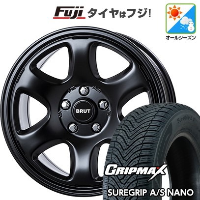 【新品国産車用5穴114.3】 オールシーズンタイヤ ホイール4本セット 225/60R17 グリップマックス シュアグリップ オールシーズン ナノ(限定) トライスター BRUT BR-44 7.5J 17インチ(送料無料)|フジコーポレーション