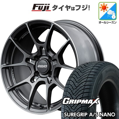 【新品国産車用4穴100】 オールシーズンタイヤ ホイール4本セット 185/60R16 グリップマックス シュアグリップ オールシーズン ナノ(限定) RAYS レイズ ボルクレーシング G025 6.5J 16インチ(送料無料)|フジコーポレーション
