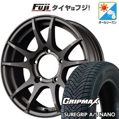 【新品】ジムニー オールシーズンタイヤ ホイール4本セット 175/80R16 グリップマックス シュアグリップ オールシーズン ナノ(限定) RAYS レイズ グラムライツ 57JV 5.5J 16インチ(送料無料)|フジコーポレーション