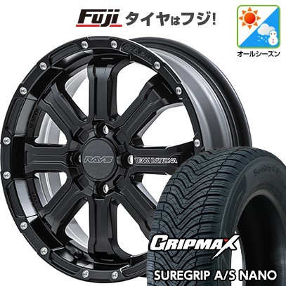 【新品 軽自動車】タフト ソリオ オールシーズンタイヤ ホイール4本セット 165/65R15 グリップマックス シュアグリップ オールシーズン ナノ(限定) RAYS レイズ デイトナ FDX-K 5J 15インチ(送料無料)｜フジコーポレーション