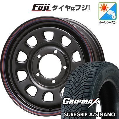 【新品】ジムニーシエラ/ジムニーノマド オールシーズンタイヤ ホイール4本セット 195/80R15 グリップマックス シュアグリップ オールシーズン ナノ(限定) MLJ デイトナSS 6J 15インチ(送料無料)｜フジコーポレーション 52,920円
