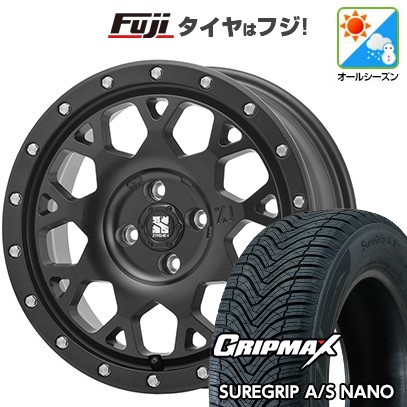 【新品 軽自動車】N-BOX タント スペーシア オールシーズンタイヤ ホイール４本セット 165/55R15 グリップマックス シュアグリップ オールシーズン ナノ(限定) MLJ エクストリームJ XJ04 15インチ(送料無料)