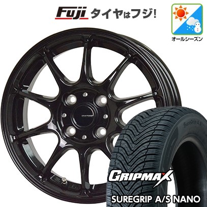 【新品 軽自動車】タフト ソリオ オールシーズンタイヤ ホイール4本セット 165/65R15 グリップマックス シュアグリップ オールシーズン ナノ(限定) ホットスタッフ ジースピード G-07 4.5J 15インチ(送料無料)