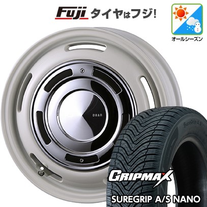 【新品 軽自動車】N-BOX タント スペーシア オールシーズンタイヤ ホイール4本セット 165/55R15 グリップマックス シュアグリップ オールシーズン ナノ(限定) クリムソン ディーン クロスカントリー 4.5J 15インチ(送料無料)｜フジコーポレーション