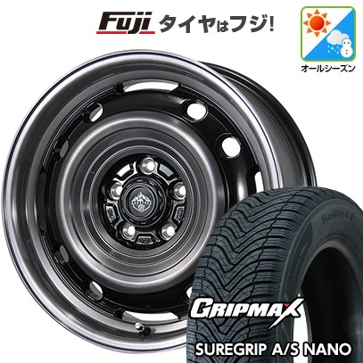 【新品国産車用5穴114.3】 オールシーズンタイヤ ホイール4本セット 225/60R17 グリップマックス シュアグリップ オールシーズン ナノ(限定) トピー ランドフット XFG 数量限定 7J 17インチ(送料無料)
