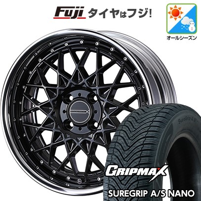 【新品国産車用4穴100】 オールシーズンタイヤ ホイール4本セット 185/60R16 グリップマックス シュアグリップ オールシーズン ナノ(限定) WEDS ウェッズ マーベリック 1613M 6.5J 16インチ(送料無料)|フジコーポレーション