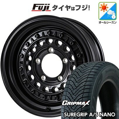 【新品】ジムニー オールシーズンタイヤ ホイール4本セット 175/80R16 グリップマックス シュアグリップ オールシーズン ナノ(限定) モンツァ HI-BLOCK ターマー 5.5J 16インチ(送料無料)