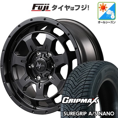 【新品国産車用5穴114.3】 オールシーズンタイヤ ホイール4本セット 225/60R17 グリップマックス シュアグリップ オールシーズン ナノ(限定) MID WHEELS NITRO POWER M7 ファランクス 7J 17インチ(送料無料)|フジコーポレーション