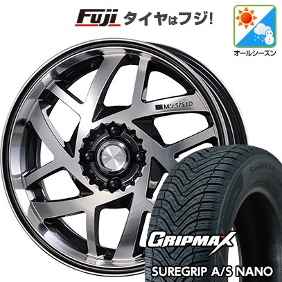 【新品国産車用5穴100】 オールシーズンタイヤ ホイール4本セット 225/60R17 グリップマックス シュアグリップ オールシーズン ナノ(限定) エムズスピード Jカラット 7J 17インチ(送料無料) 100,595円