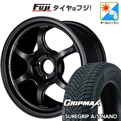 【新品国産車用4穴100】 オールシーズンタイヤ ホイール4本セット 185/60R16 グリップマックス シュアグリップ オールシーズン ナノ(限定) ヨコハマ アドバンレーシング RG-D2 5.5J 16インチ(送料無料)｜フジコーポレーション