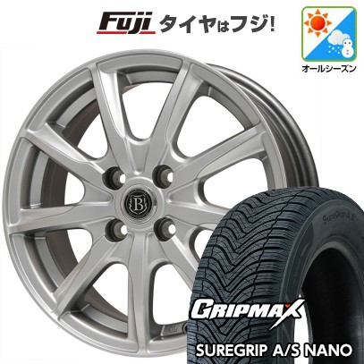 【新品国産車用5穴114.3】 オールシーズンタイヤ ホイール4本セット 225/60R17 グリップマックス シュアグリップ オールシーズン ナノ(限定) ブランドルライン ボレアノ9 メタリックグレー 7J 17インチ(送料無料)