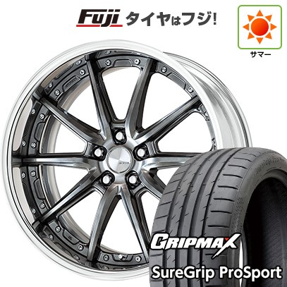 【新品国産車用5穴114.3】 夏タイヤ ホイール4本セット 245/40R20 グリップマックス シュアグリップ PRO SPORT BSW（限定） WORK ワーク ランベック LS10 8J 20インチ(送料無料)