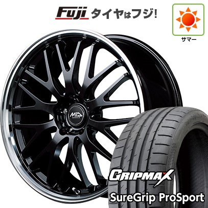 【新品国産車用5穴114.3】 夏タイヤ ホイール4本セット 225/35R19 グリップマックス シュアグリップ PRO SPORT BSW（限定） MID WHEELS エグゼ10 8J 19インチ(送料無料)