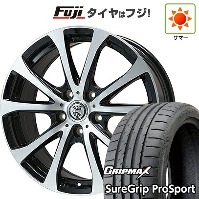 【新品国産車用5穴114.3】 夏タイヤ ホイール4本セット 225/45R18 グリップマックス シュアグリップ PRO SPORT BSW(限定) ビッグウエイ TRG-バーン XPII 7.5J 18インチ(送料無料)|フジコーポレーション