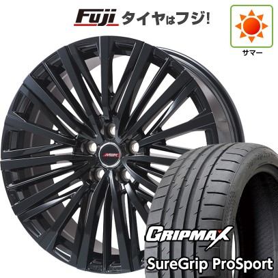【新品国産車用5穴114.3】 夏タイヤ ホイール4本セット 245/45R19 グリップマックス シュアグリップ PRO SPORT BSW（限定） プレミックス MER-V グロスブラック 8J 19インチ(送料無料)