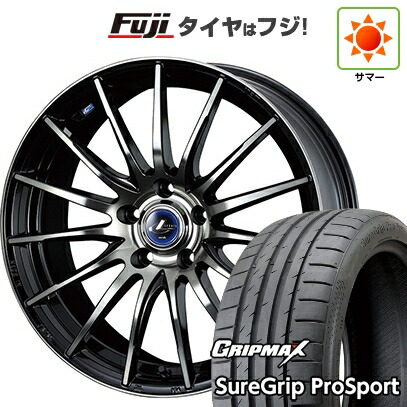 【新品国産車用5穴100】 夏タイヤ ホイール4本セット 215/40R18 グリップマックス シュアグリップ PRO SPORT BSW（限定） WEDS ウェッズ レオニス NAVIA 05 7J 18インチ(送料無料)
