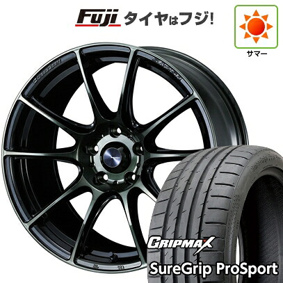 【新品国産車用5穴114.3】 夏タイヤ ホイール4本セット 225/45R18 グリップマックス シュアグリップ PRO SPORT BSW(限定) WEDS ウェッズ ウェッズスポーツ SA-25R 8J 18インチ(送料無料)|フジコーポレーション
