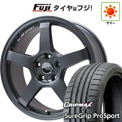 【新品国産車用5穴114.3】 夏タイヤ ホイール4本セット 215/40R18 グリップマックス シュアグリップ PRO SPORT BSW（限定） レアマイスター LMスポーツ LM-05R(マットガンメタ) 7.5J 18インチ(送料無料)